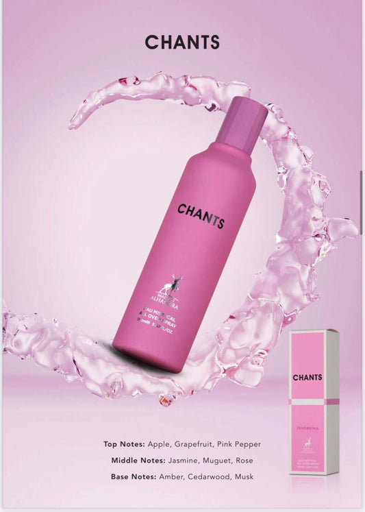 CHANTS TENDERINA BODY MISTS