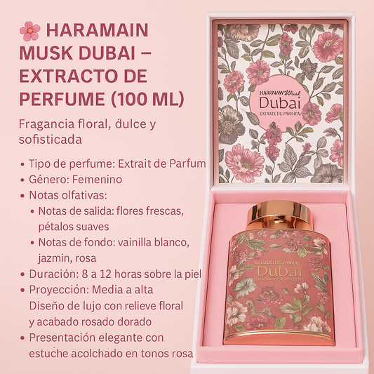 HARAMAIN MUSK DUBAI – EXTRACTO DE PERFUME (100 ML)